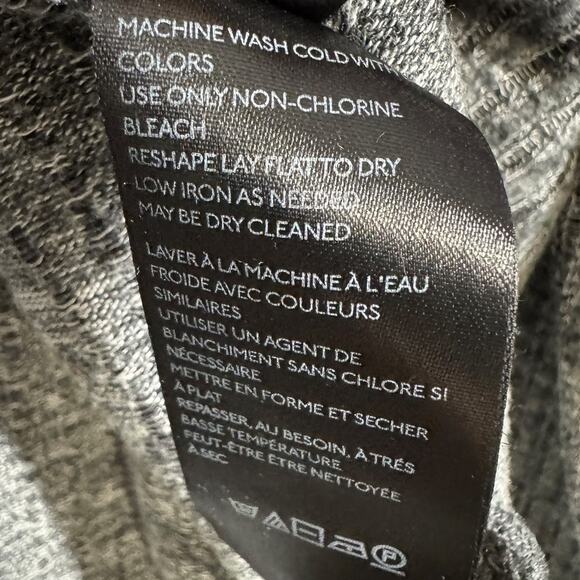 MAEVE Cowl Neck Long Sleeve Grey Shirt SZ SMALL - Picture 7 of 9